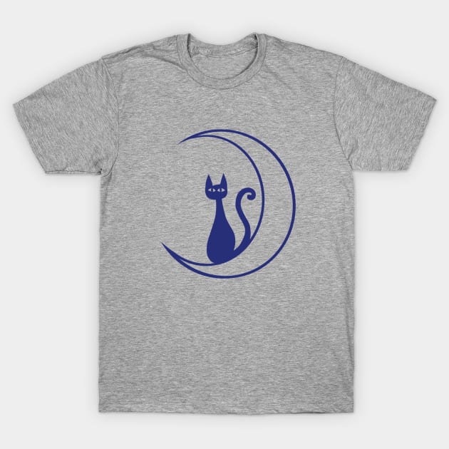 Moon Cat T-Shirt by bubbsnugg